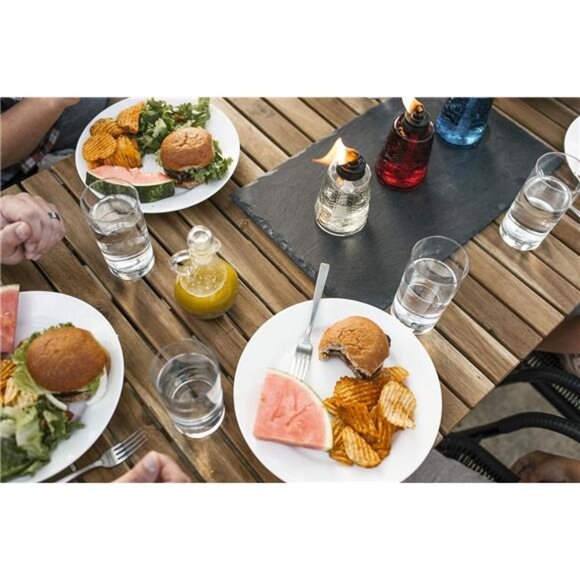 Molded Glass, Decorative Table Top Torch for Outdoor Lawn, Patio, and Garden - Picture 3 of 7